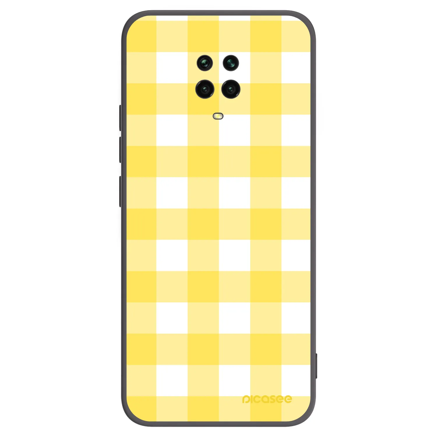 Picasee silikonowe czarne etui na Xiaomi Redmi Note 9 Pro - Gride lemon