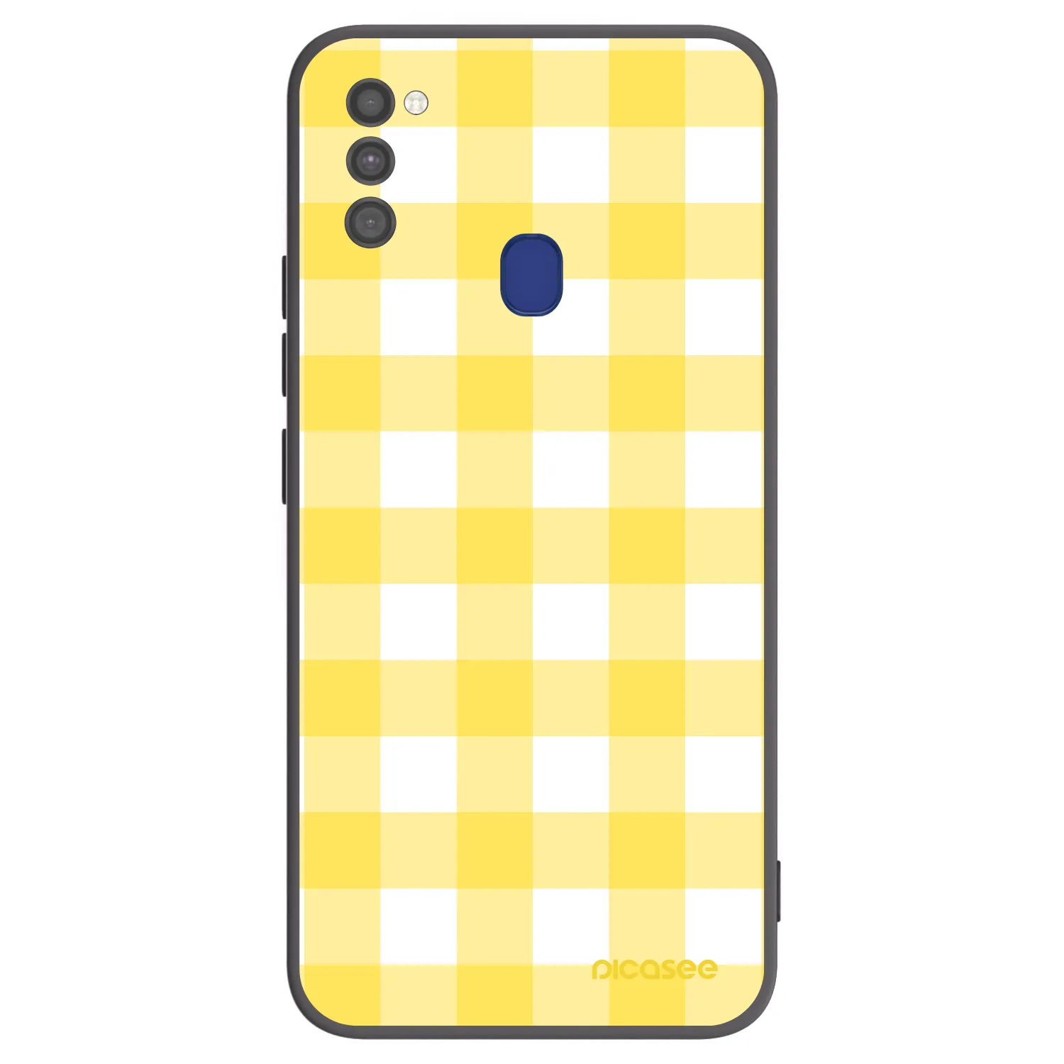 Picasee silikonowe czarne etui na Samsung Galaxy M21 M215F - Gride lemon