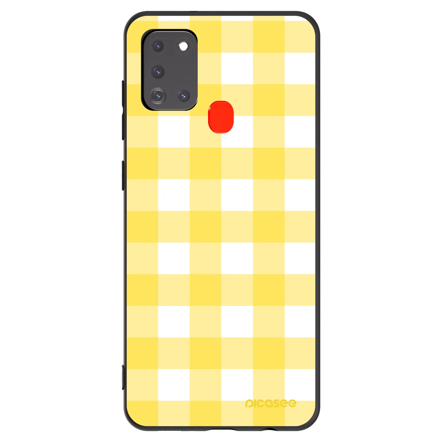 Picasee silikonowe czarne etui na Samsung Galaxy A21s - Gride lemon