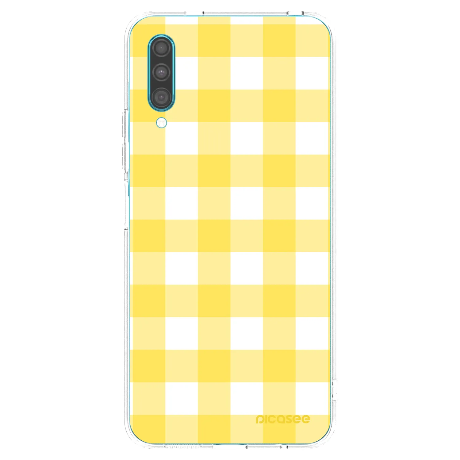 Picasee silikonowe przeźroczyste etui na Samsung Galaxy A30s A307F - Gride lemon