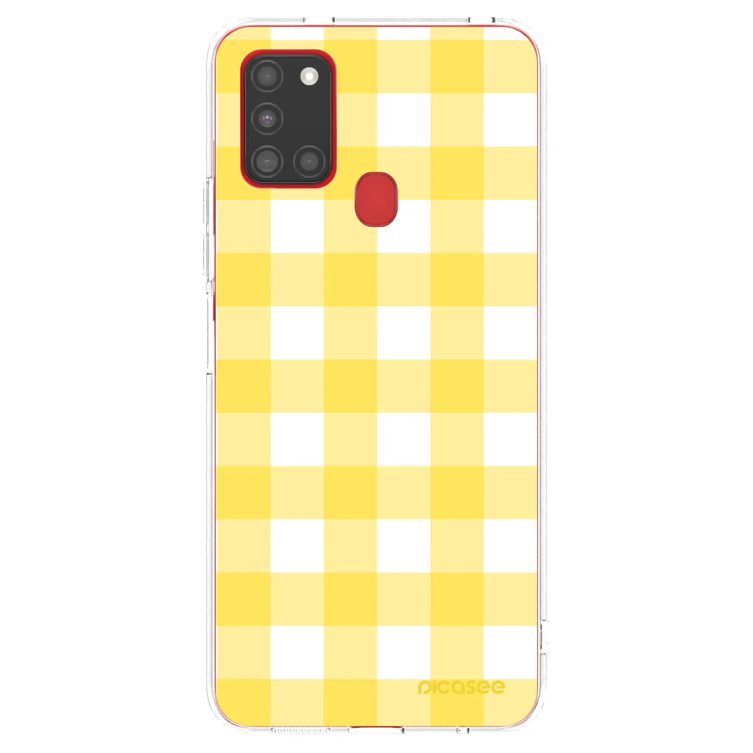 Picasee silikonowe przeźroczyste etui na Samsung Galaxy A21s - Gride lemon