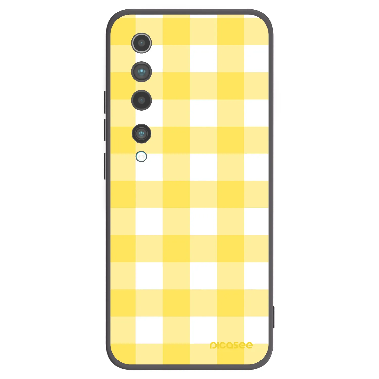 Picasee silikonowe czarne etui na Xiaomi Mi 10 - Gride lemon
