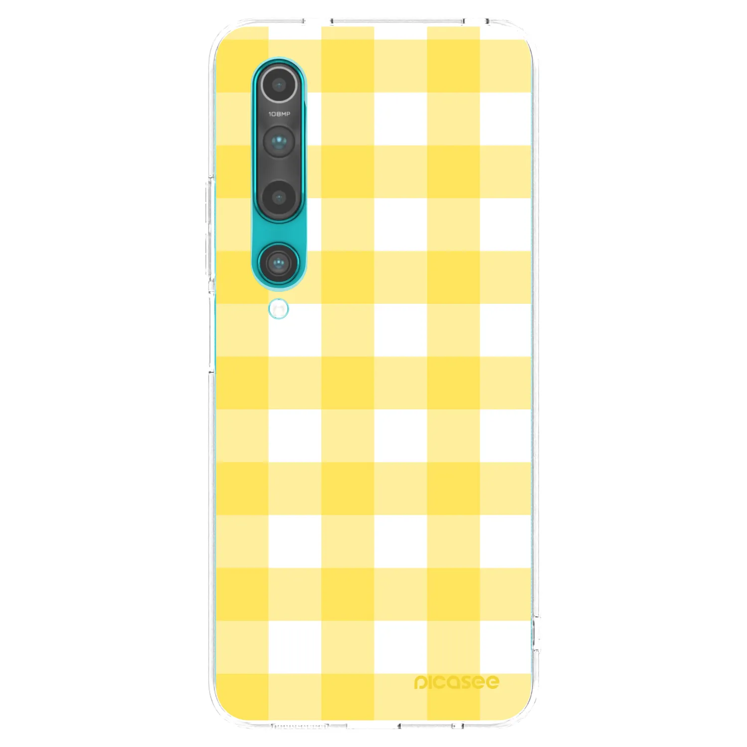 Picasee silikonowe przeźroczyste etui na Xiaomi Mi 10 - Gride lemon