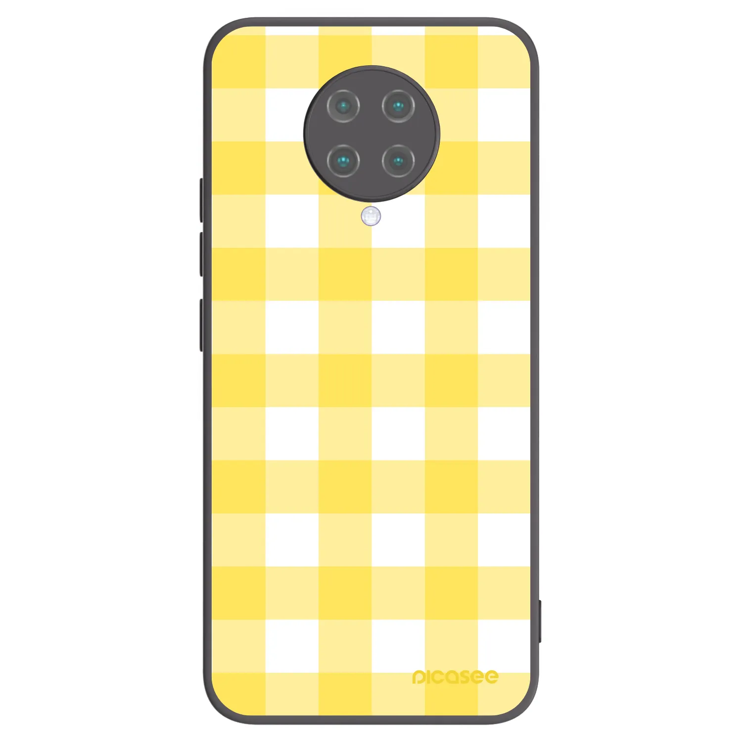 Picasee silikonowe czarne etui na Xiaomi Poco F2 Pro - Gride lemon