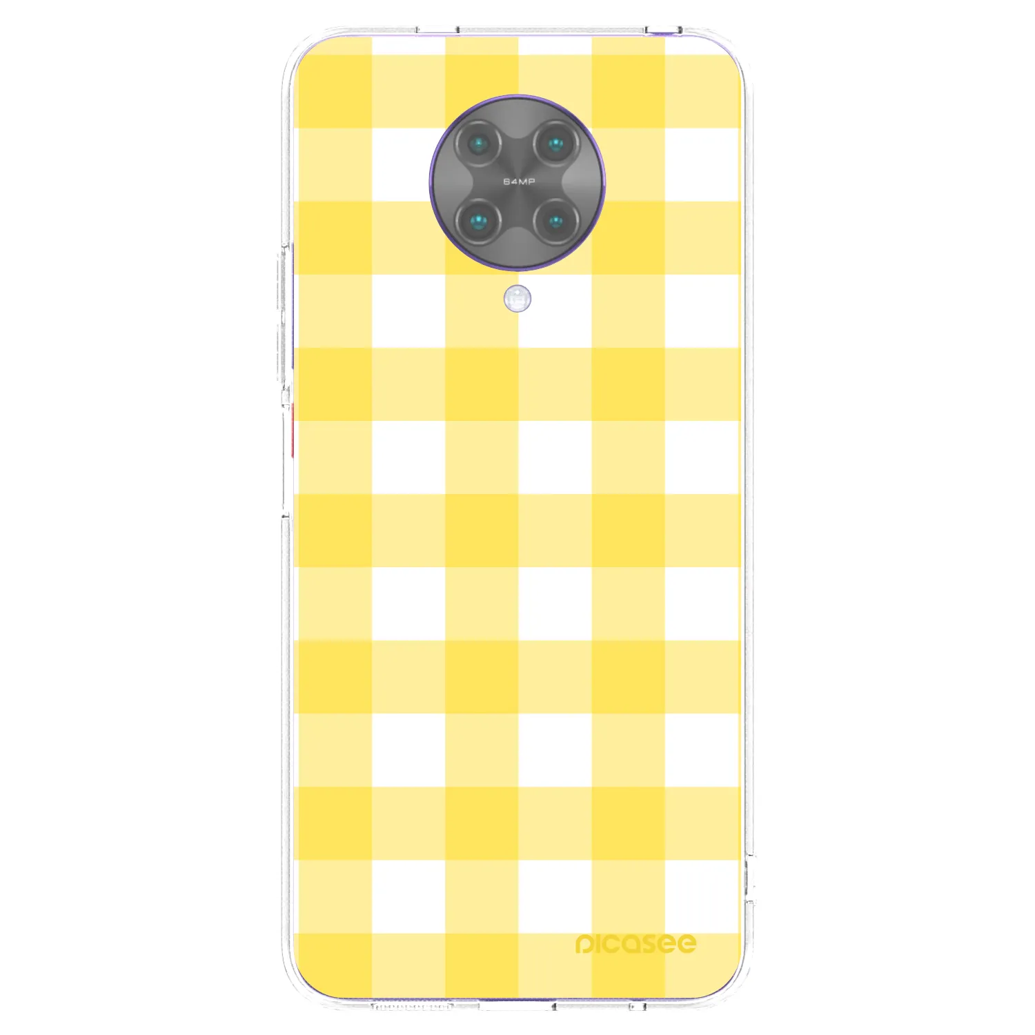 Picasee silikonowe przeźroczyste etui na Xiaomi Poco F2 Pro - Gride lemon