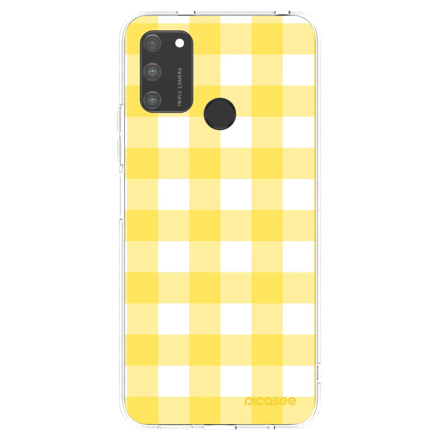 Picasee silikonowe przeźroczyste etui na Honor 9A - Gride lemon