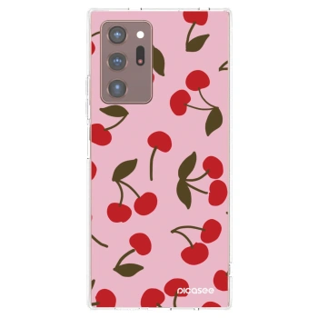 Picasee silikonowe przeźroczyste etui na Samsung Galaxy Note 20 Ultra - Cherry