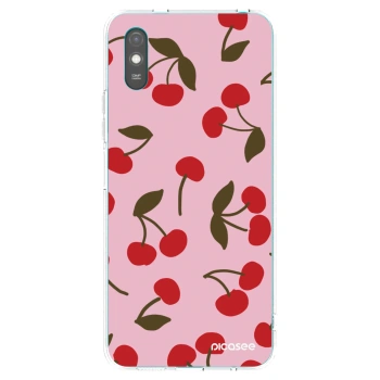 Picasee silikonowe przeźroczyste etui na Xiaomi Redmi 9A - Cherry