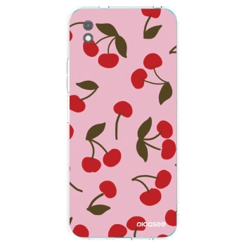 Picasee silikonowe czarne etui na Xiaomi Redmi 9A - Cherry