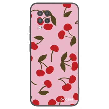 Picasee silikonowe czarne etui na Samsung Galaxy A42 A426B - Cherry