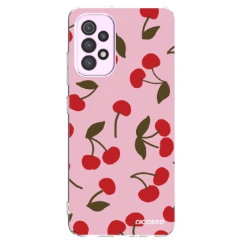 Picasee silikonowe przeźroczyste etui na Samsung Galaxy A32 5G A326B - Cherry