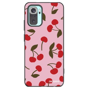 Picasee silikonowe czarne etui na Xiaomi Redmi Note 10 Pro - Cherry
