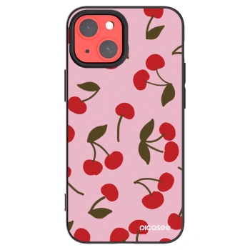 Picasee silikonowe czarne etui na Apple iPhone 13 mini - Cherry