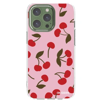 Picasee silikonowe przeźroczyste etui na Apple iPhone 13 Pro - Cherry
