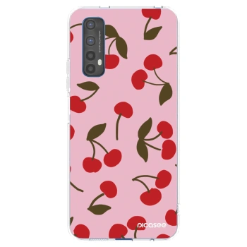 Picasee silikonowe przeźroczyste etui na Realme 7 - Cherry