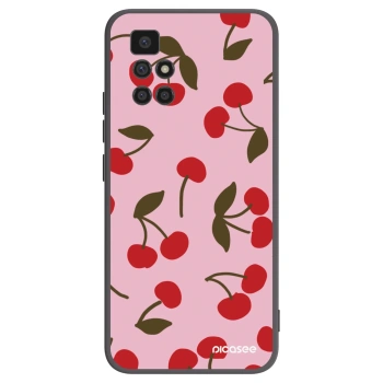 Picasee silikonowe czarne etui na Xiaomi Redmi 10 - Cherry