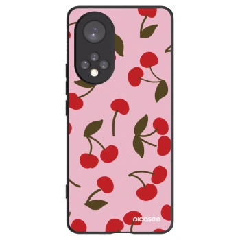 Picasee silikonowe czarne etui na Huawei Nova 9 - Cherry