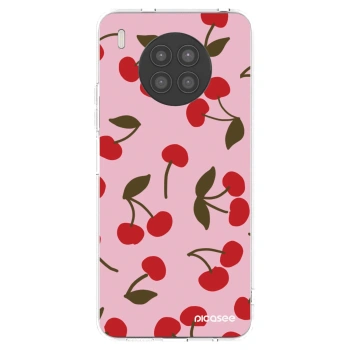 Picasee silikonowe przeźroczyste etui na Huawei Nova 8i - Cherry