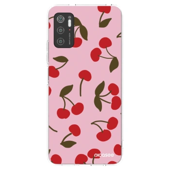 Picasee silikonowe przeźroczyste etui na Xiaomi Poco M3 Pro 5G - Cherry