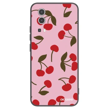 Picasee silikonowe czarne etui na Vivo Y72 5G - Cherry