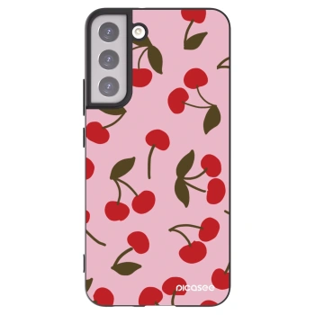 Picasee silikonowe czarne etui na Samsung Galaxy S22+ 5G - Cherry