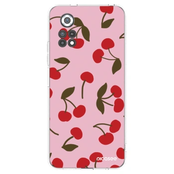 Picasee silikonowe przeźroczyste etui na Xiaomi Poco X4 Pro 5G - Cherry