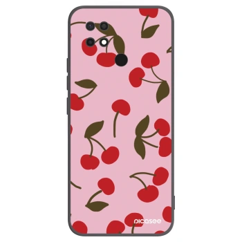 Picasee silikonowe czarne etui na Xiaomi Redmi 10C - Cherry
