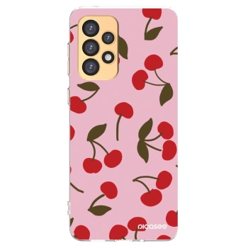 Picasee silikonowe przeźroczyste etui na Samsung Galaxy A33 5G A336 - Cherry