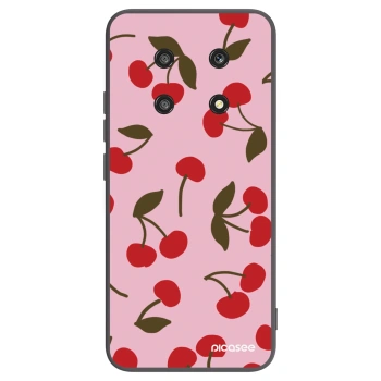 Picasee silikonowe czarne etui na Honor Magic4 Lite 5G - Cherry