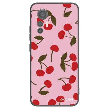Picasee silikonowe czarne etui na Xiaomi 12 Lite - Cherry