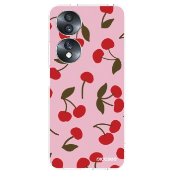 Picasee silikonowe przeźroczyste etui na Honor 70 - Cherry