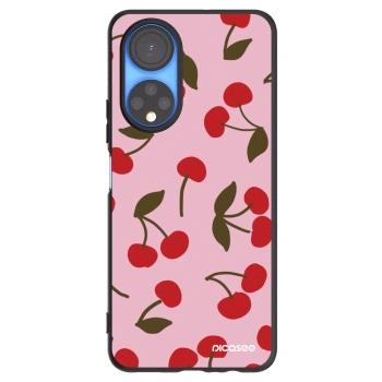 Picasee silikonowe czarne etui na Honor X7 - Cherry