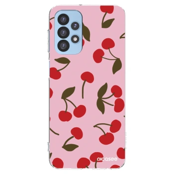 Picasee silikonowe przeźroczyste etui na Samsung Galaxy A23 A235F 4G - Cherry