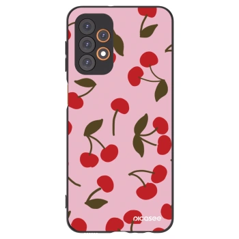 Picasee silikonowe czarne etui na Samsung Galaxy A23 A236B 5G - Cherry