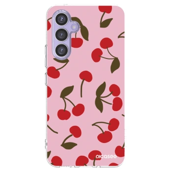 Picasee silikonowe przeźroczyste etui na Samsung Galaxy A54 5G A546B - Cherry