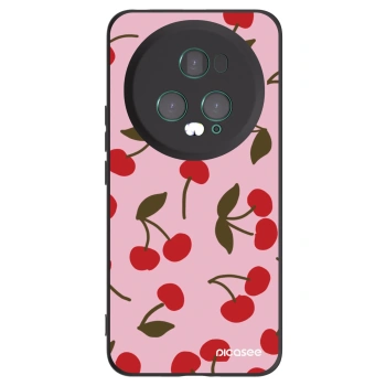 Picasee silikonowe czarne etui na Honor Magic5 Pro - Cherry