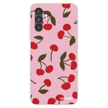 Picasee silikonowe przeźroczyste etui na Samsung Galaxy A04s A047F - Cherry