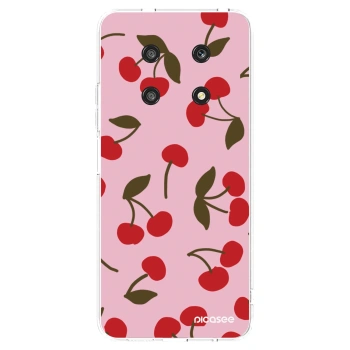 Picasee silikonowe przeźroczyste etui na Honor Magic4 Lite 5G - Cherry