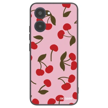 Picasee silikonowe czarne etui na Realme 10 4G - Cherry