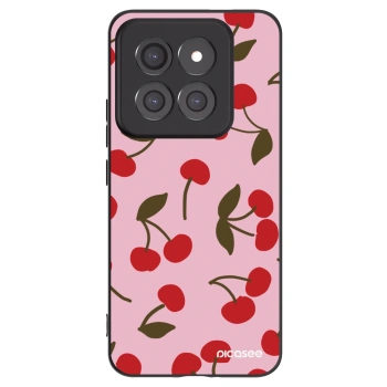 Picasee silikonowe czarne etui na Xiaomi 14 Pro - Cherry