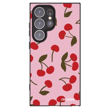 Picasee silikonowe czarne etui na Samsung Galaxy S24 Ultra S928B 5G - Cherry