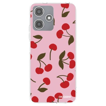Picasee silikonowe przeźroczyste etui na Xiaomi Redmi 12 5G - Cherry