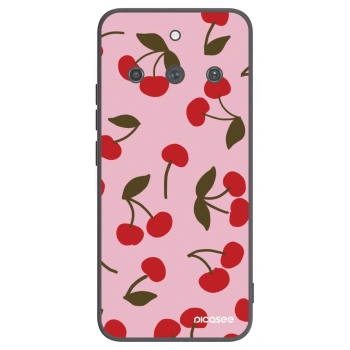 Picasee silikonowe czarne etui na Realme 11 Pro+ - Cherry