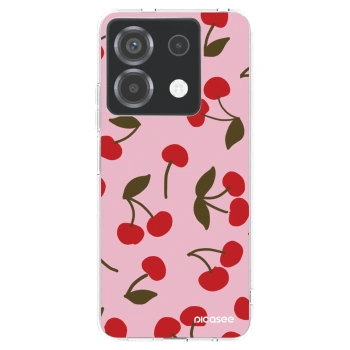 Picasee silikonowe przeźroczyste etui na Xiaomi Poco X6 - Cherry