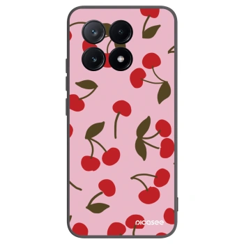 Picasee silikonowe czarne etui na Xiaomi Poco X6 Pro - Cherry