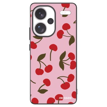 Picasee silikonowe czarne etui na Xiaomi Redmi Note 13 Pro+ 5G - Cherry