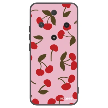 Picasee silikonowe czarne etui na Honor Magic6 Lite 5G - Cherry