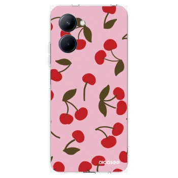 Picasee silikonowe przeźroczyste etui na Realme C33 (2023) - Cherry