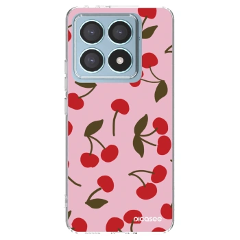 Picasee silikonowe przeźroczyste etui na Xiaomi 14T Pro - Cherry