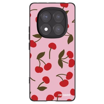 Picasee silikonowe czarne etui na Xiaomi Redmi Note 14 Pro 5G - Cherry
